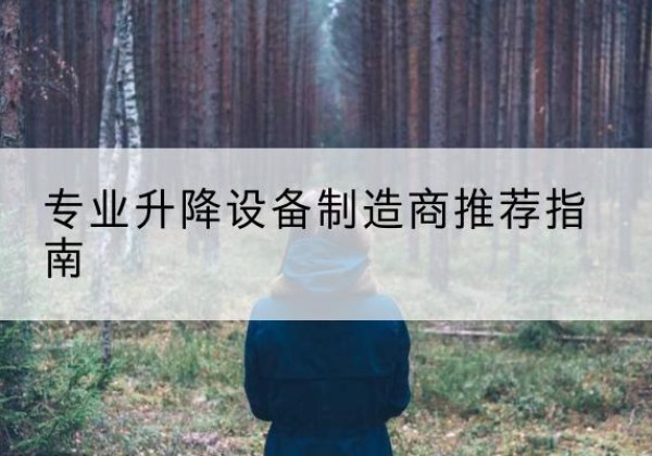 钟祥电动剪叉升降平台厂家-专业升降设备制造商推荐指南